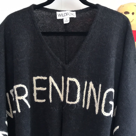 WILDFOX COUTURE 'Never Ending Fun' Knit Poncho - Picture 8 of 15